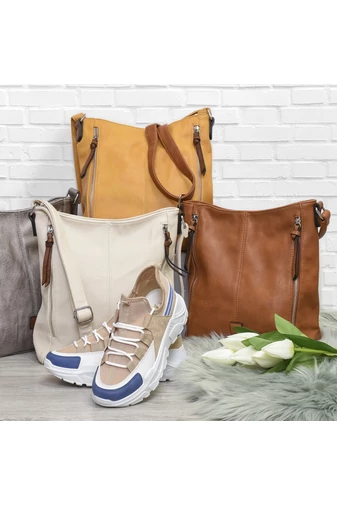 Černá dámská crossbody kabelka Bonluo z PU kůže 29*24*9cm
