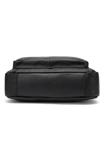 Černá Pánská crossbody taška z pravé kůže Velikost (28*22*6 cm) Bonluo
