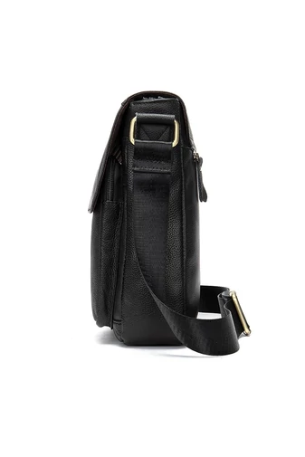 Černá Pánská crossbody taška z pravé kůže Velikost (28*22*6 cm) Bonluo