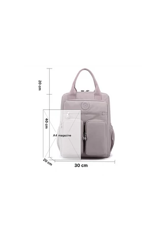Bonluo fialový multifunkční batoh s více kapsami, velikost Wizzair (40*30*20cm)