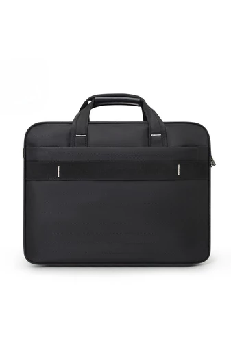 Bonluo Černá aktovka pro notebook, vyrobená z odolného pružného materiálu Maximální velikost 15,6 palce