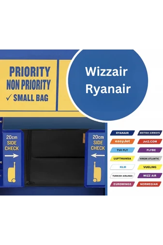 Bonluo Černý nepromokavý batoh Wizz Air, Ryanair (40x30x20cm)
