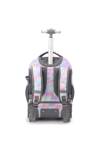 Bonluo Kvítkovaný batoh na kolečkách vyrobený z nepromokavého materiálu Velikost 48*31*21cm