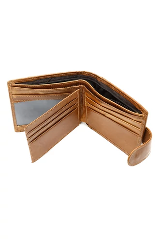 Hnědá pánská peněženka se vzorem orla Materiál Přírodní kůže Velikost (9,5*11*1,5cm)