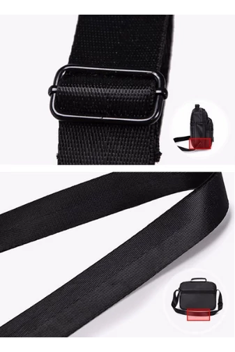 Černá crossbody taška Bonluo z pravé kůže velikost (23*26*10cm)