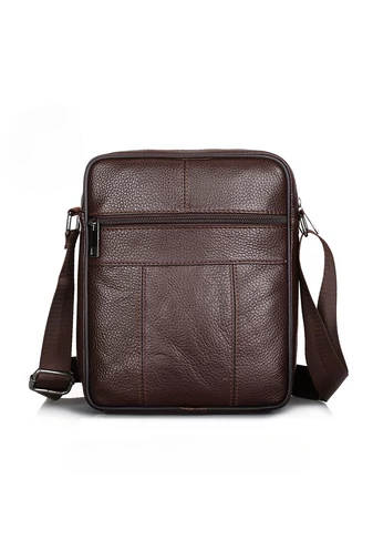 Černá pánská crossbody taška Bonluo z pravé kůže Velikost (23*19*7cm)