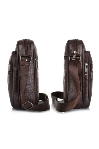 Černá pánská crossbody taška Bonluo z pravé kůže Velikost (23*19*7cm)