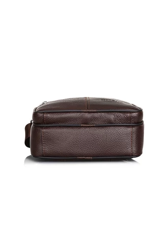 Černá pánská crossbody taška Bonluo z pravé kůže Velikost (23*19*7cm)