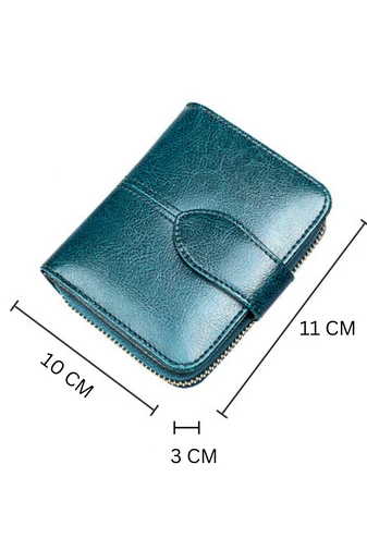Dámská černá mini peněženka Bonluo z přírodní kůže (11*10*3cm)