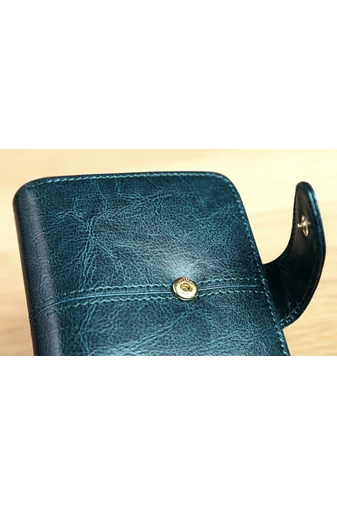 Dámská černá mini peněženka Bonluo z přírodní kůže (11*10*3cm)