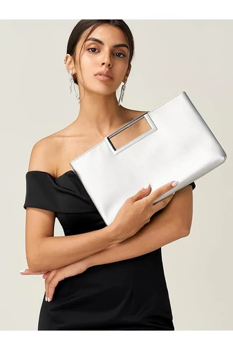 Elegantní dámská kabelka z imitace kůže Bonluo bílá