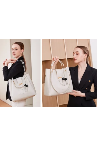 Bonluo sada černých kabelek - přes rameno, crossbody a příležitostná (3ks)