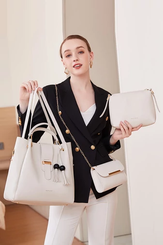 Bonluo sada černých kabelek - přes rameno, crossbody a příležitostná (3ks)