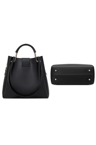 Bonluo sada černých kabelek - přes rameno, crossbody a příležitostná (3ks)