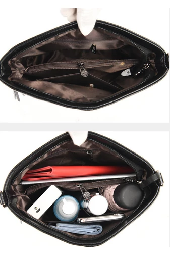 Bonluo Černá Crossbody kabelka z imitace kůže Velikost 20*21*10cm