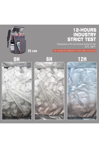 Termoizolační batoh Bonluo vyrobený z vodotěsného materiálu Velikost Šedý 42*29*19cm