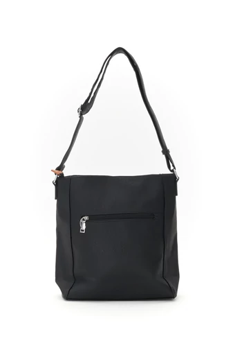 Černá dámská crossbody kabelka Bonluo z PU kůže 29*24*9cm