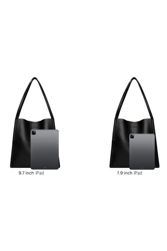 Černá taška přes rameno Bonluo z ekologické kůže s moderním designem Velikost 30*30*11cm