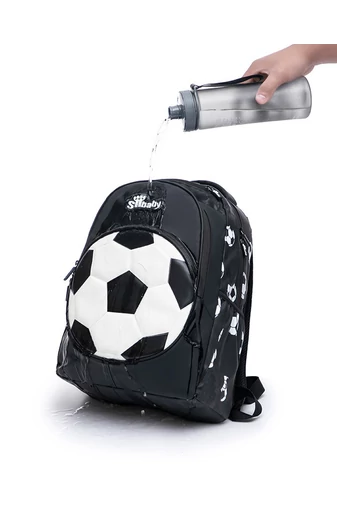 Ergonomický Dětský Batoh s Fotbalovým Designem z Tkaniny Oxford, Bonluo, Černo-Bílý 40×29×19cm