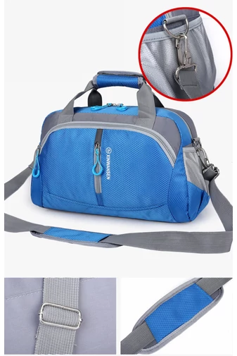 Modrá/šedá multifunkční cestovní taška na cestování Velikost Ryanair (39*22*20cm)