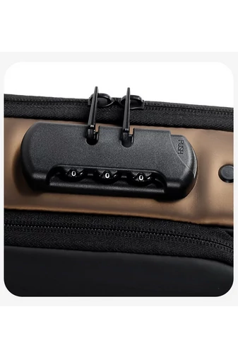 Bonluo černá crossbody kabelka z imitace kůže s bezpečnostním zámkem (33*19*9cm)