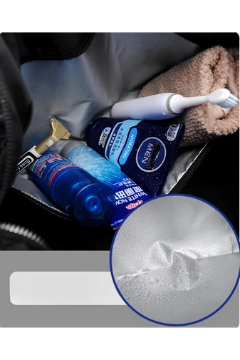 Bonluo černá eko-kožená cestovní taška prémiové kvality velikost Ryanair/Wizzair (25*40*20cm)