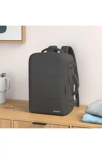 Multifunkční Batoh Černý Bonluo s velikostí pro 15,6palcový laptop Wizzair 40*30*20cm