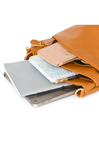 Koňaková hnědá crossbody kabelka Bonluo z přírodní kůže Velikost (21*19,5*9,5cm)
