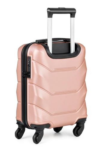 Příruční Palubní Kufr Wizz-Air Ryanair Bonluo Růžovo Zlatý ABS Velikost 40*30*20cm