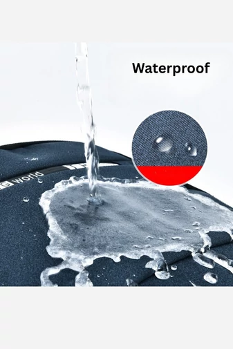 Multifunkční modrá voděodolný batoh do školy, ideální na notebook, s USB portem 46*32*15cm
