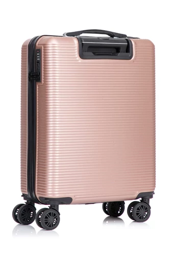 Palubní Kufr Wizzair s Tvrdými stěnami s odnímatelnými kolečky, Bonluo, Rosegold 55×40×20cm
