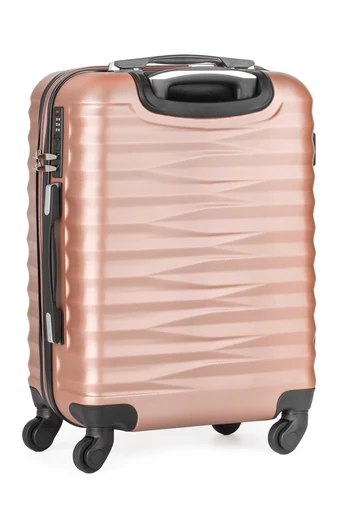 Sada Rosegold Kufrů z Tvrdého ABS materiálu