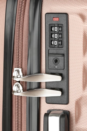 Sada Rosegold Kufrů z Tvrdého ABS materiálu