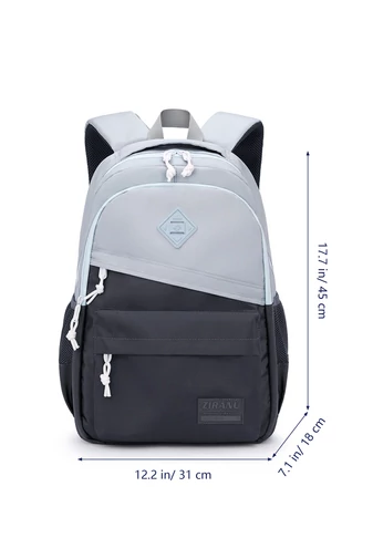 Multifunkční školní batoh s prostorem pro notebook o velikosti 15,6”, Šedý 45*31*18cm