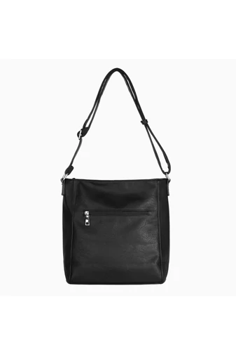 Černá dámská crossbody kabelka z PU kůže 29*24*9cm