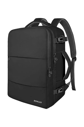 Multifunkční Batoh Černý Bonluo s velikostí pro 15,6palcový laptop Wizzair 40*30*20cm