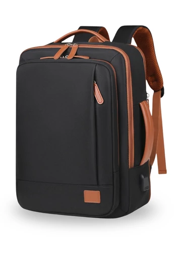 Cestovní Batoh Rozšiřitelný Wizzair Ryanair 20–35 l, přihrádka na 17" notebook, černý, 40×30×20cm