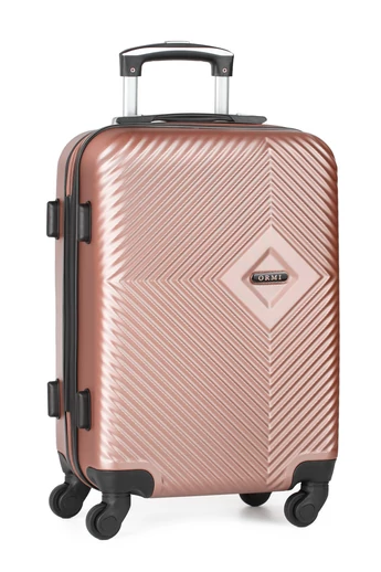 Velký Kufr na kolečkách s Tvrdými stěnami z ABS Materiálu s TSA zámkem Rosegold 75*48*27cm