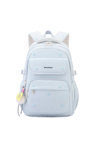 Rucsac Școlar Multifuncțional Albastru Cu Steluțe, Compartiment Pentru Laptop De 15,6”, 44*31*15 cm