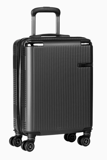 Troler De Cabină Wizzair Negru Deschis Cu Pereți Tari 55*40*20cm Roți Detașabile